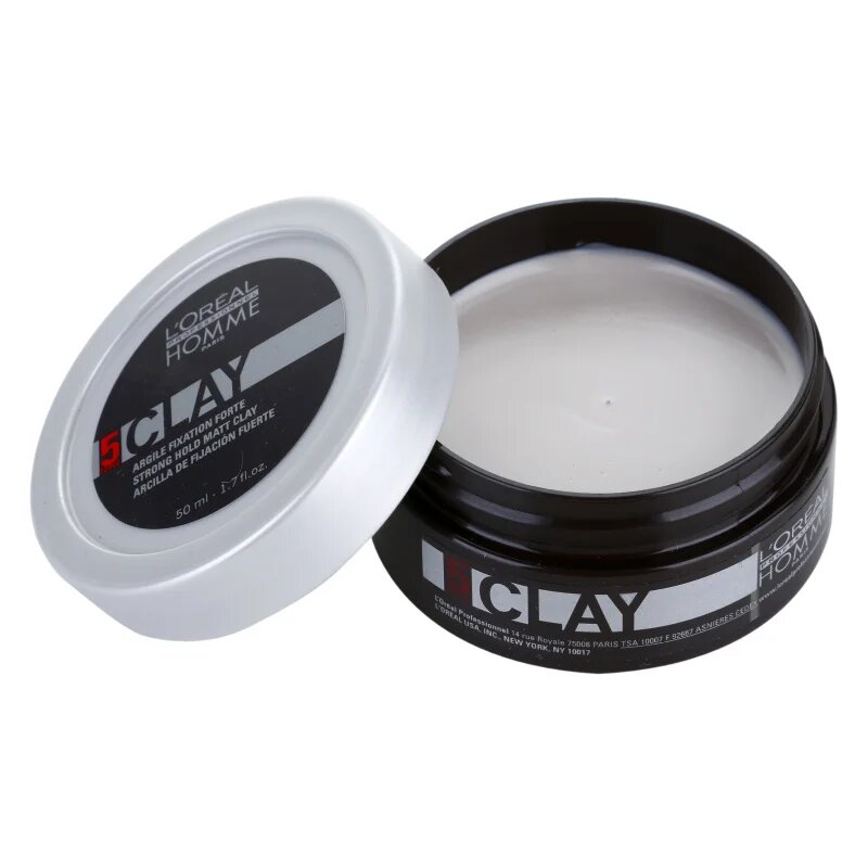 L’Oréal Professionnel Homme 5 Force Clay glina za modeliranje z močnim utrjevanjem 50 ml