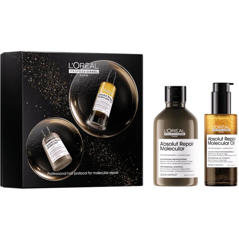 L’Oréal Professionnel Serie Expert Absolut Repair Molecular darilni set s hranilnim učinkom