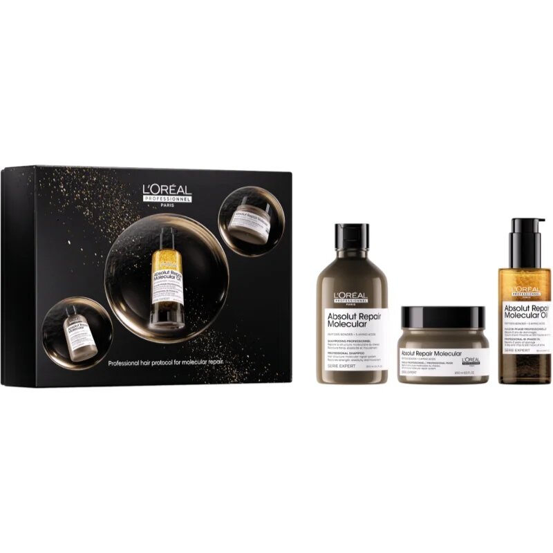 L’Oréal Professionnel Serie Expert Absolut Repair Molecular darilni set za prehrano in sijaj