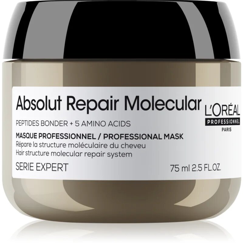 L’Oréal Professionnel Serie Expert Absolut Repair Molecular globinsko krepilna maska za lase 75 ml