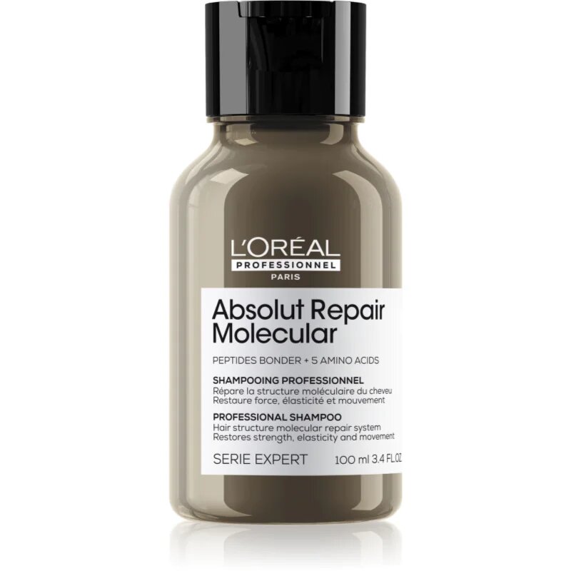 L’Oréal Professionnel Serie Expert Absolut Repair Molecular krepilni šampon za poškodovane lase 100 ml