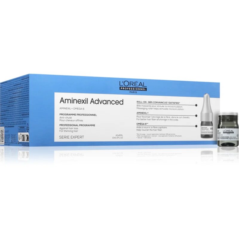 L’Oréal Professionnel Serie Expert Aminexil Advanced ampule za okrepitev in rast las 42x6 ml