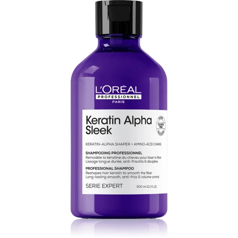 L’Oréal Professionnel Serie Expert Keratin Alpha Sleek šampon za gladek videz las 300 ml
