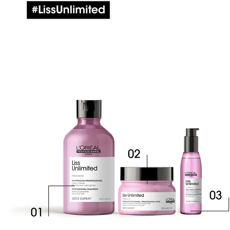 L’Oréal Professionnel Serie Expert Liss Unlimited maska za glajenje las za neobvladljive lase 250 ml