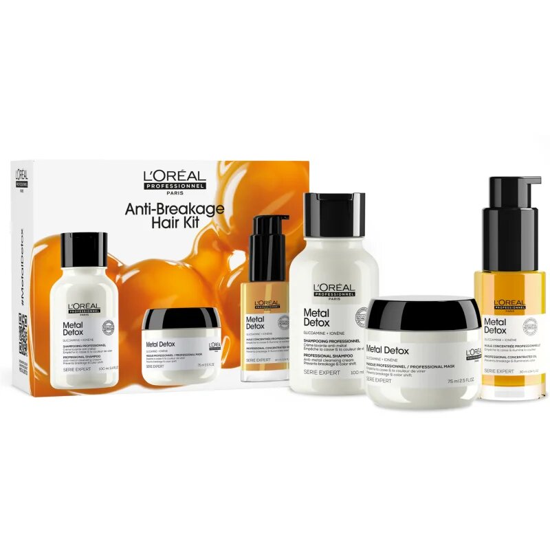 L’Oréal Professionnel Serie Expert Metal Detox darilni set za barvane in poškodovane lase