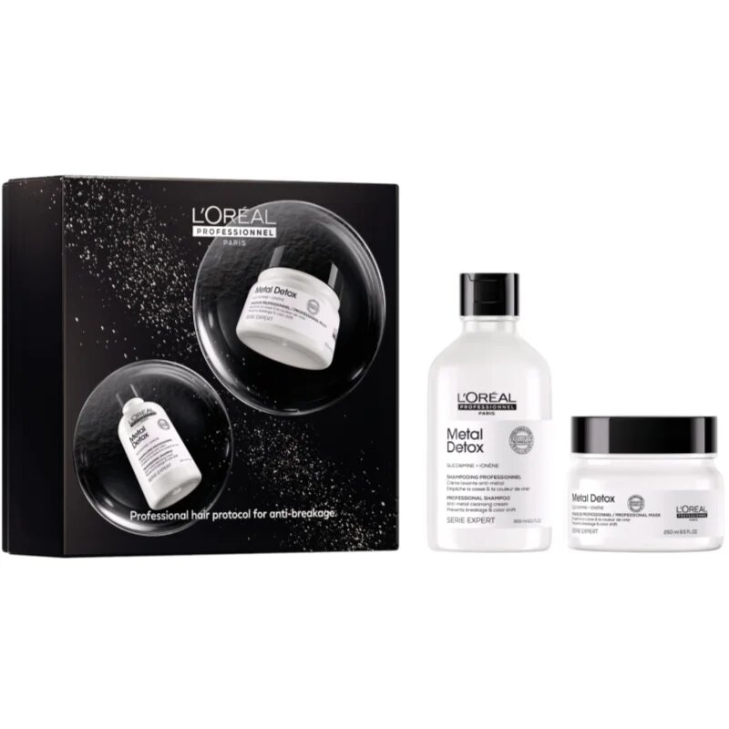 L’Oréal Professionnel Serie Expert Metal Detox darilni set za barvane in poškodovane lase