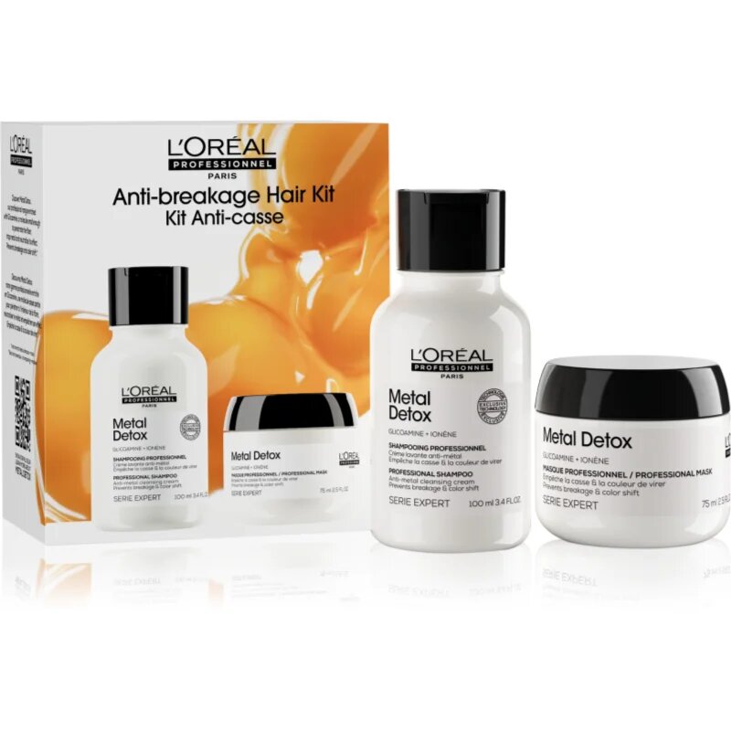 L’Oréal Professionnel Serie Expert Metal Detox darilni set za barvane in poškodovane lase za ženske