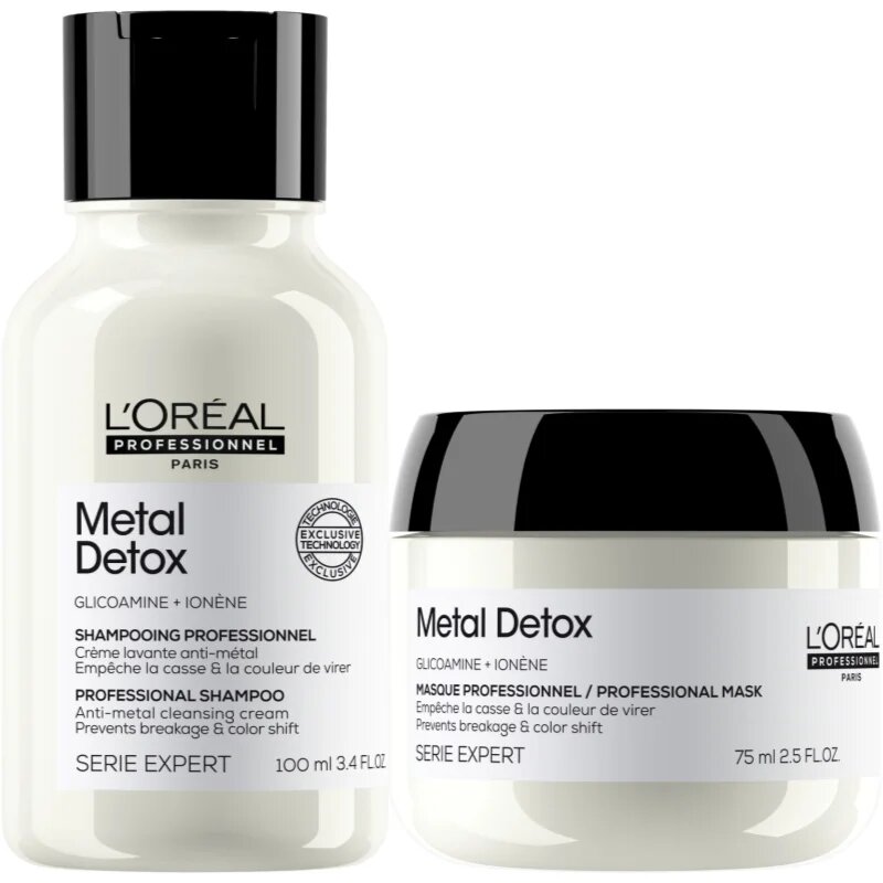L’Oréal Professionnel Serie Expert Metal Detox darilni set za barvane in poškodovane lase za ženske