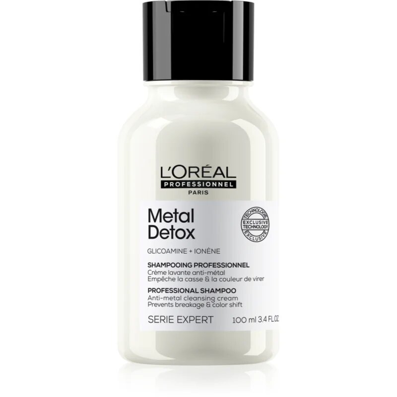 L’Oréal Professionnel Serie Expert Metal Detox globinsko čistilni šampon za barvane in poškodovane lase 100 ml