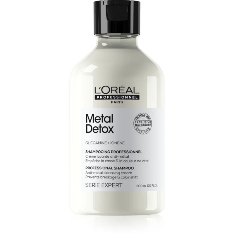 L’Oréal Professionnel Serie Expert Metal Detox globinsko čistilni šampon za barvane in poškodovane lase 300 ml