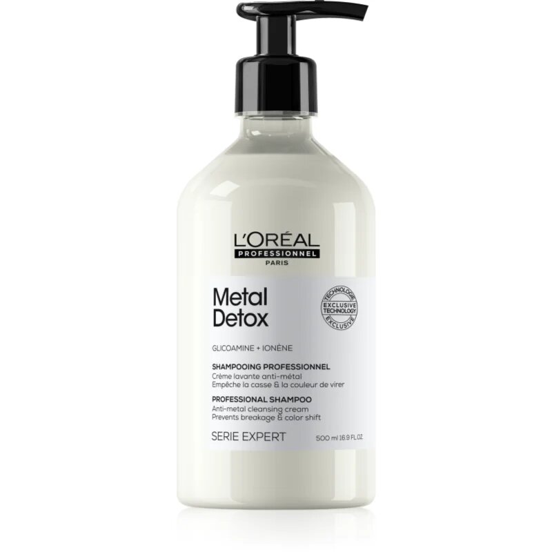 L’Oréal Professionnel Serie Expert Metal Detox globinsko čistilni šampon za barvane in poškodovane lase 500 ml