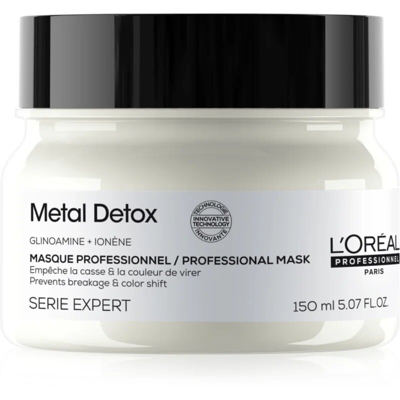 L’Oréal Professionnel Serie Expert Metal Detox globinsko hranilna maska za barvane in poškodovane lase 150 ml