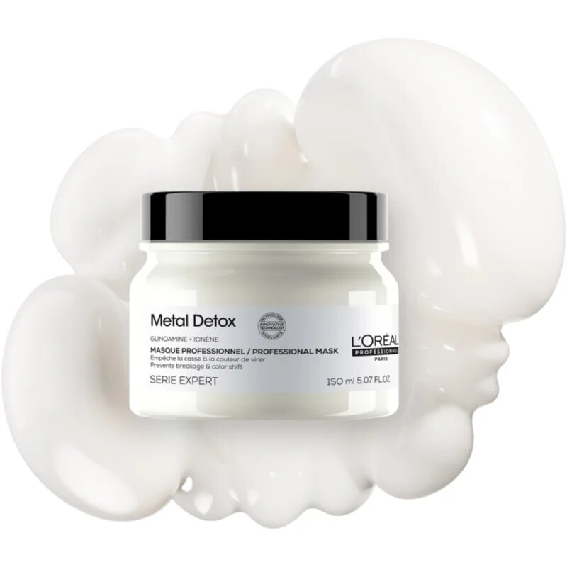 L’Oréal Professionnel Serie Expert Metal Detox globinsko hranilna maska za barvane in poškodovane lase 150 ml