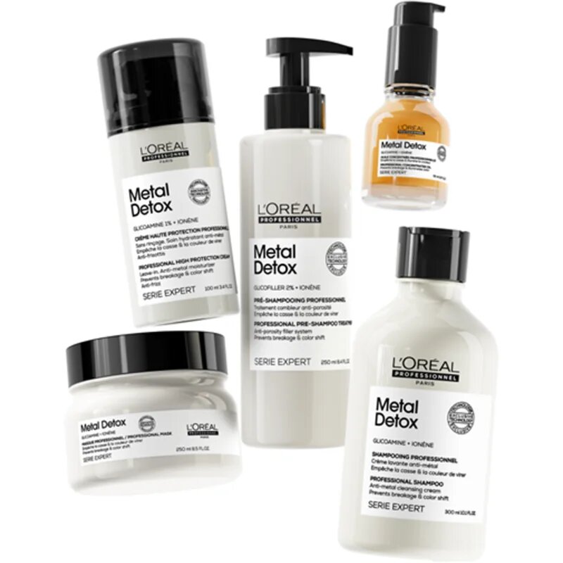 L’Oréal Professionnel Serie Expert Metal Detox globinsko hranilna maska za barvane in poškodovane lase 250 ml