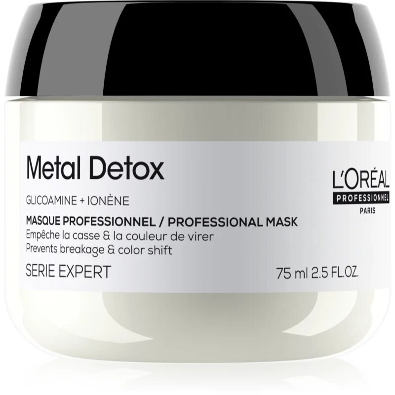 L’Oréal Professionnel Serie Expert Metal Detox globinsko hranilna maska za barvane in poškodovane lase 75 ml