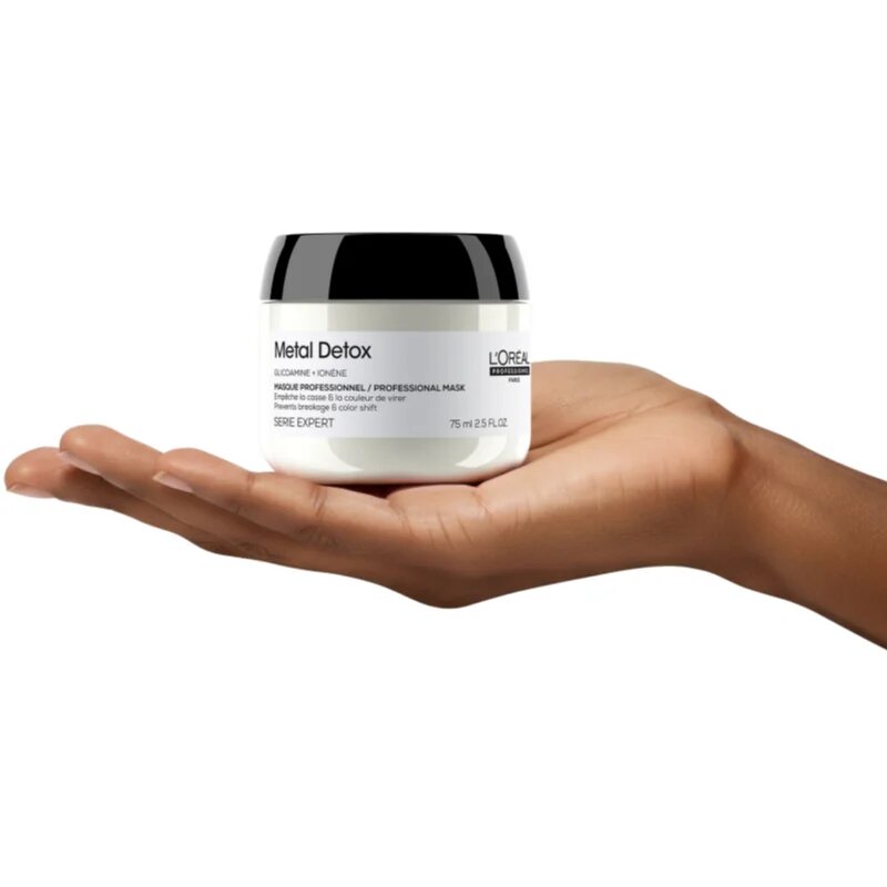 L’Oréal Professionnel Serie Expert Metal Detox globinsko hranilna maska za barvane in poškodovane lase 75 ml