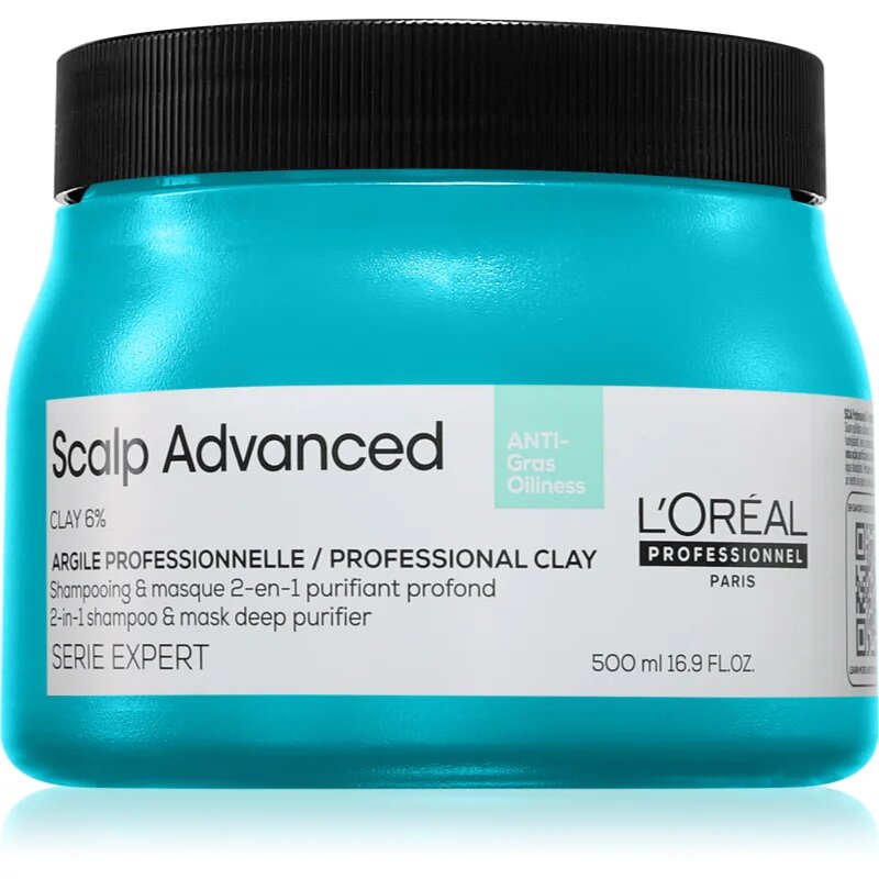 L’Oréal Professionnel Serie Expert Scalp Advanced šampon in maska 2 v 1 za mastne lase in lasišče 500 ml