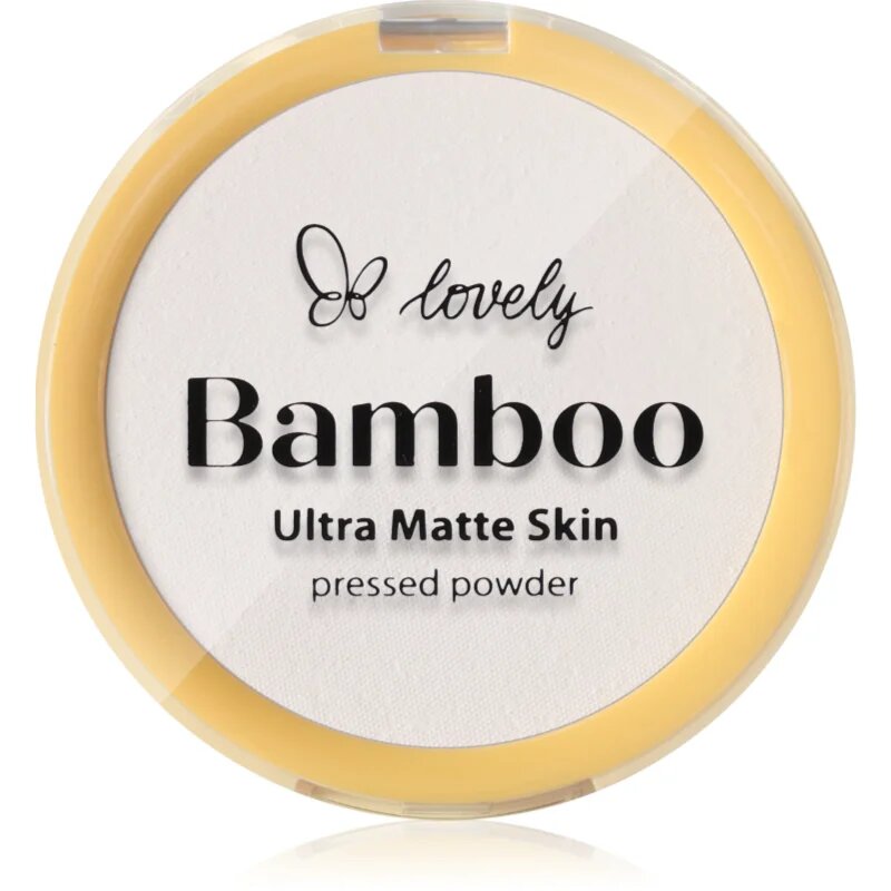 Lovely Bamboo Pressed Powder matirajoči puder odtenek Transparent 1 kos