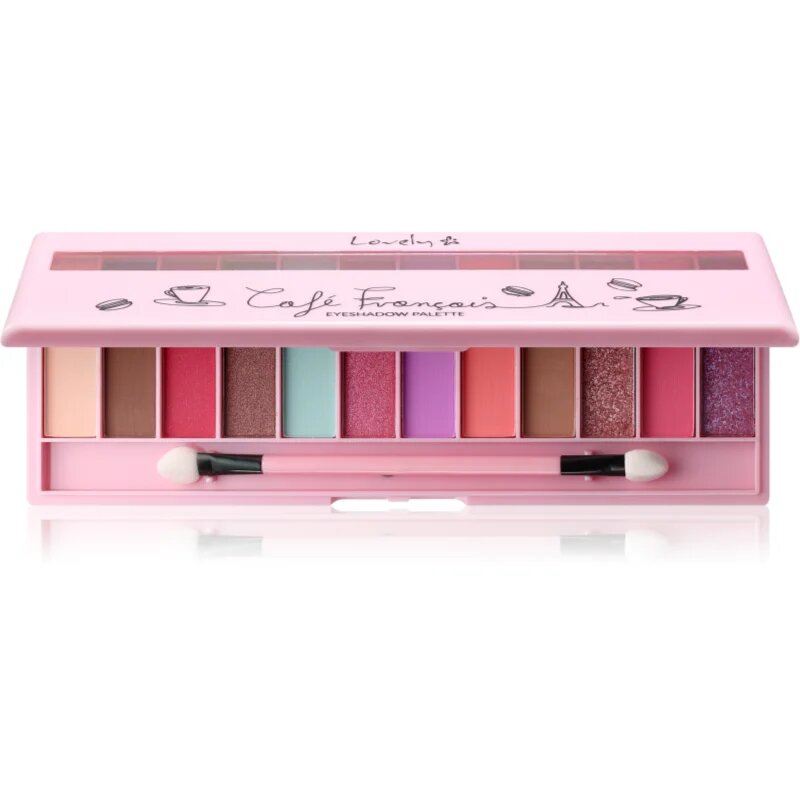 Lovely Café Francais paleta senčil za oči 12 g