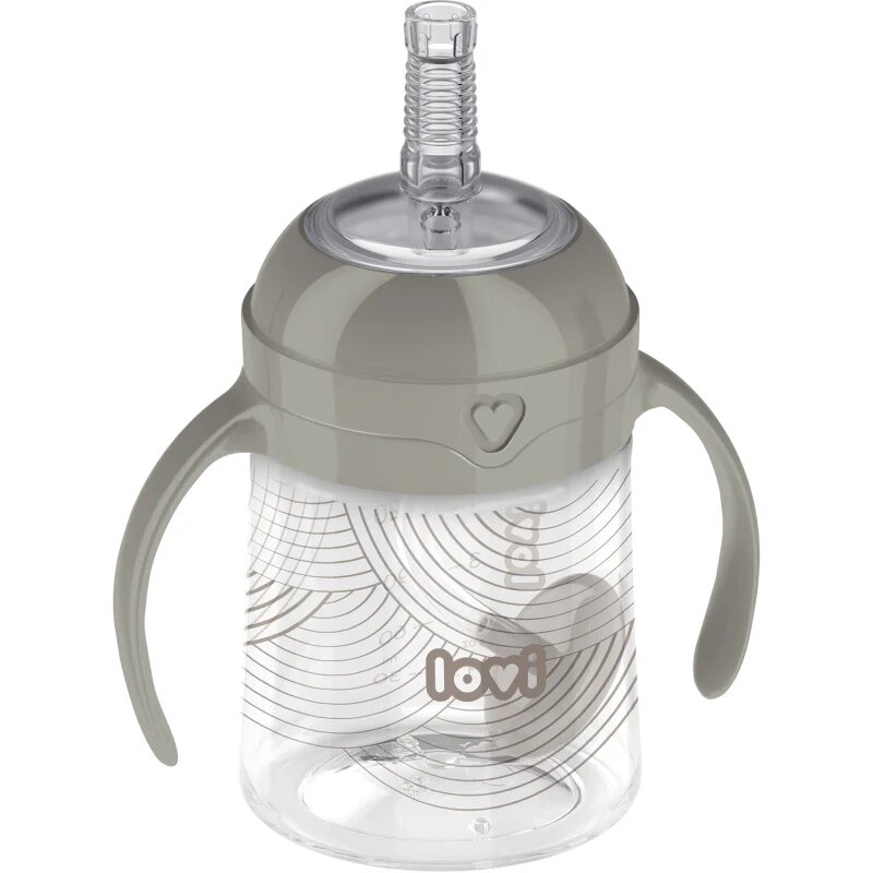 LOVI First Cup skodelica s slamico 1 kos