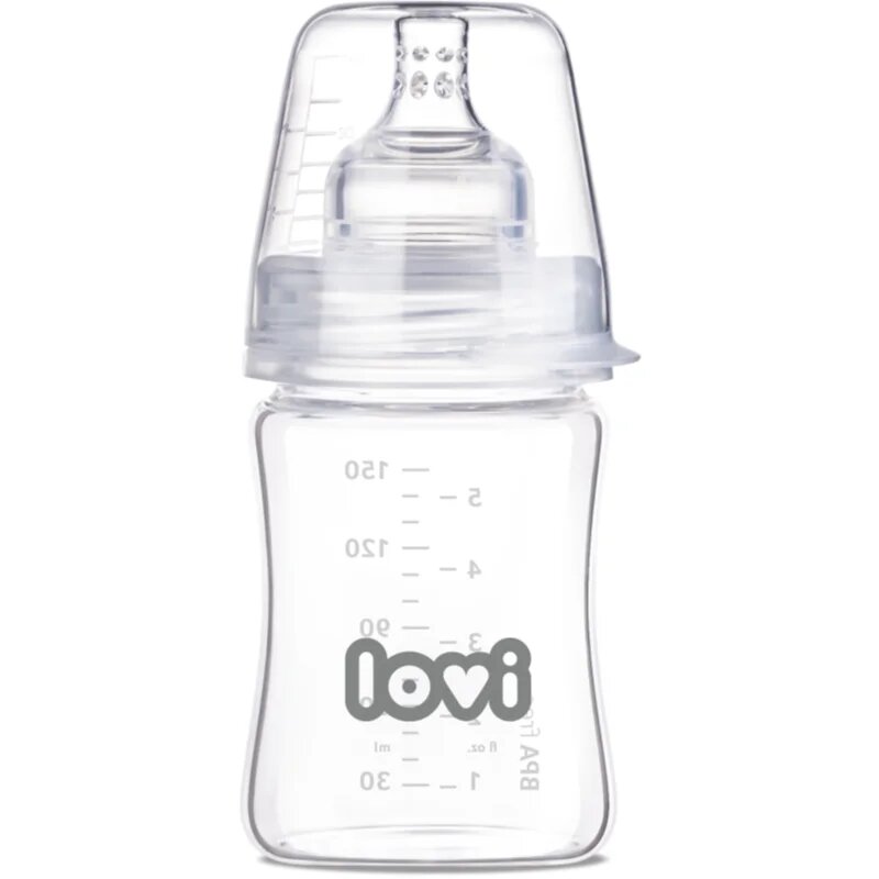 LOVI Glass steklenička za dojenčke 0m+ 150 ml