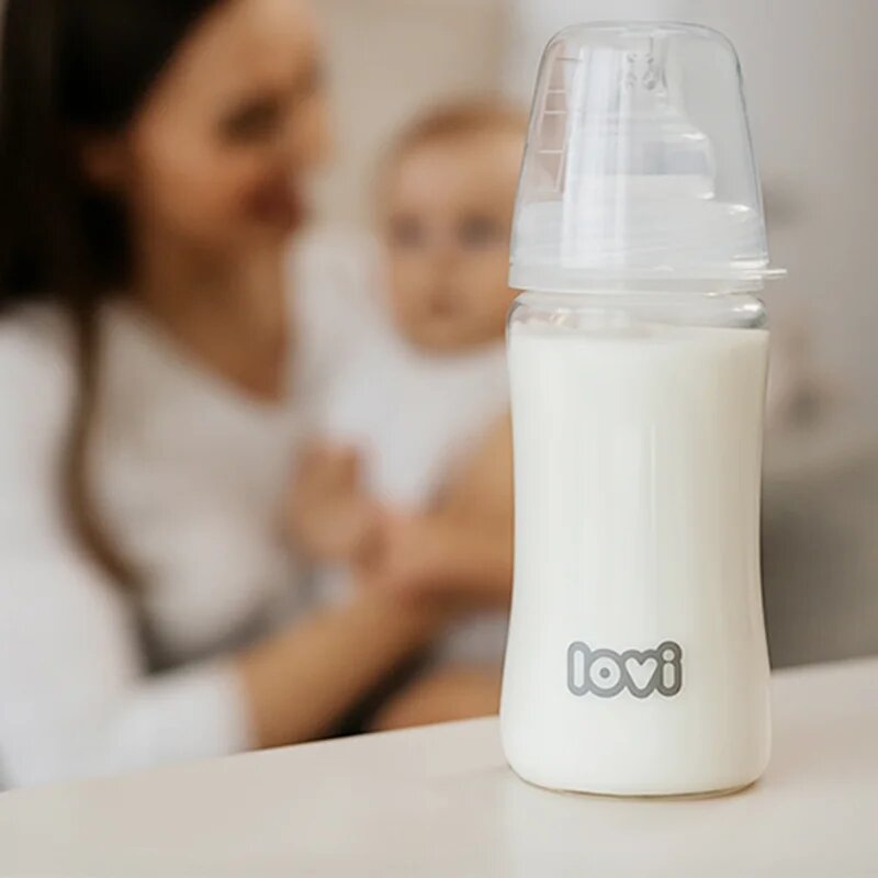 LOVI Glass steklenička za dojenčke 0m+ 150 ml