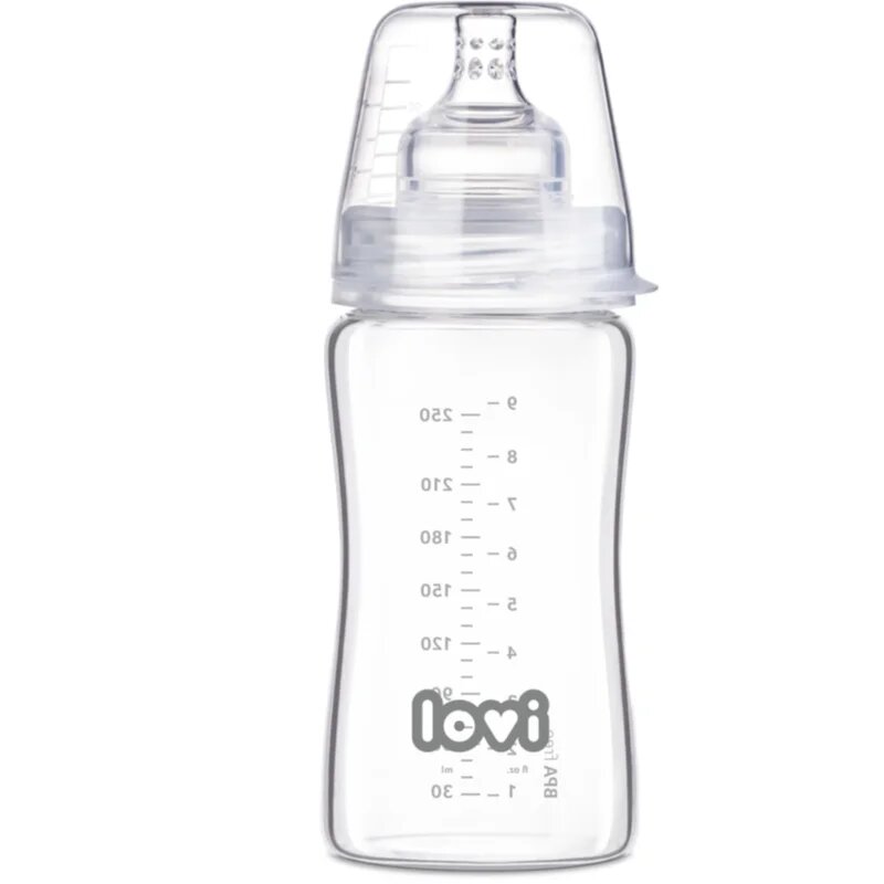 LOVI Glass steklenička za dojenčke 3m+ 250 ml