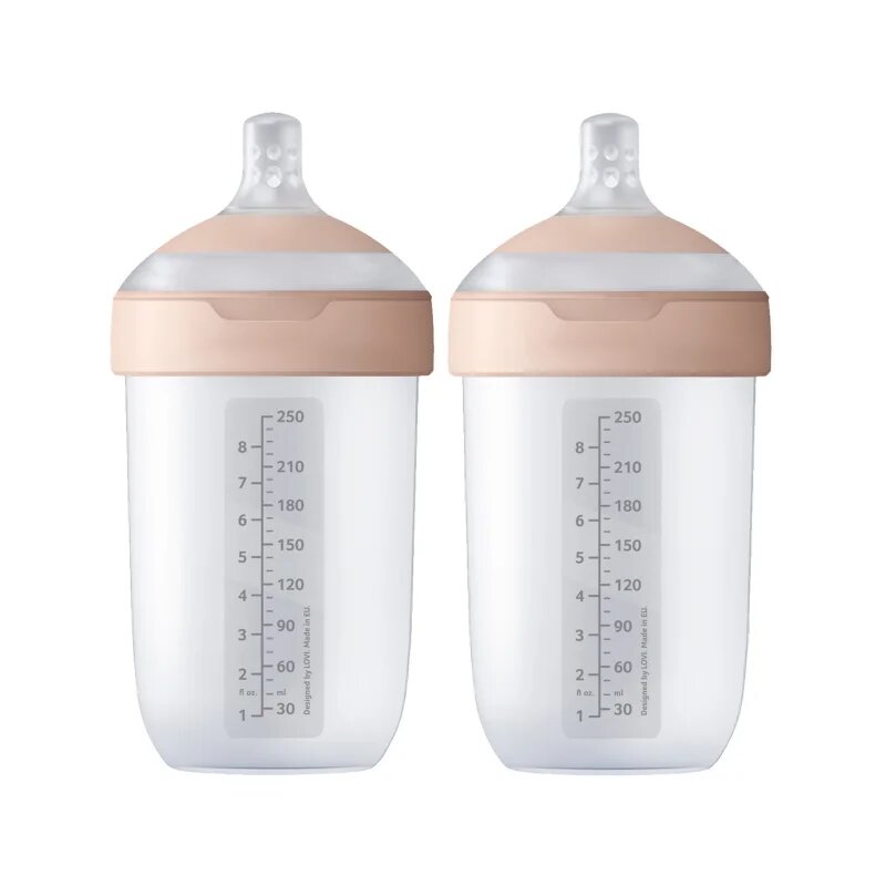 LOVI Mammafeel Bottle 250ml steklenička za dojenčke 3 m+ 2x250 ml