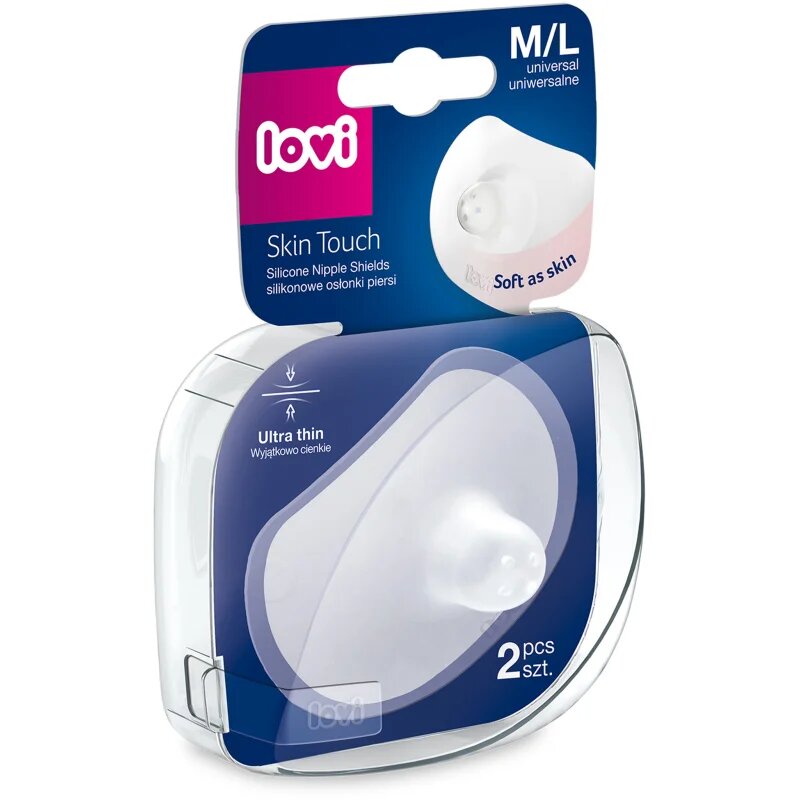 LOVI Silicone Nipple Shields ščitniki za bradavice velikost M/L 2 kos