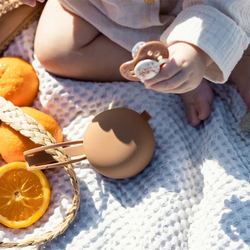 LOVI Silicone Soother Case 0+ m škatlica za dudo Granola 1 kos
