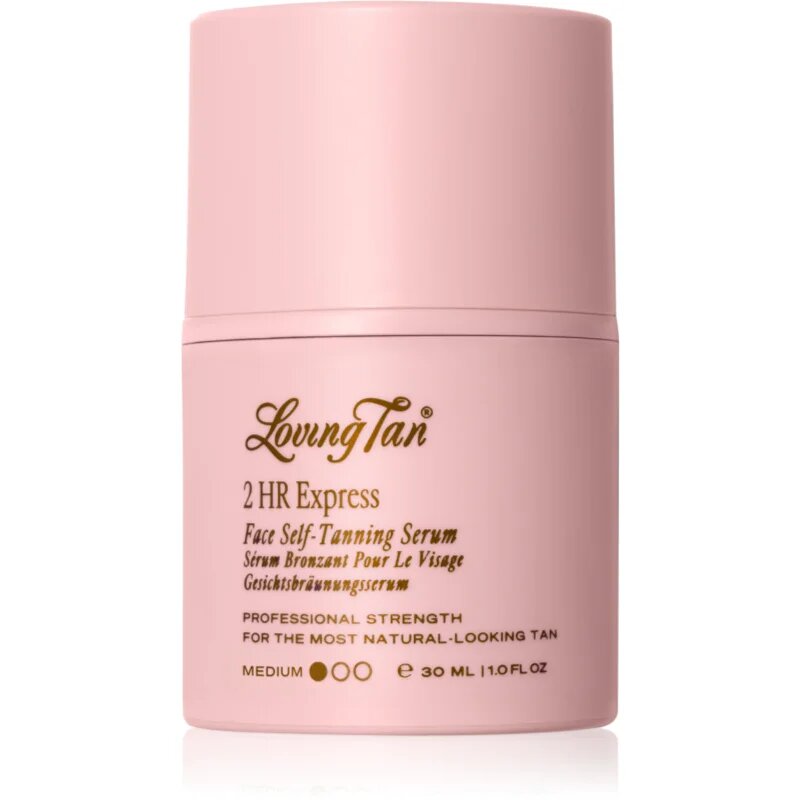 Loving Tan 2 HR Express samoporjavitveni serum za obraz odtenek Medium 30 ml