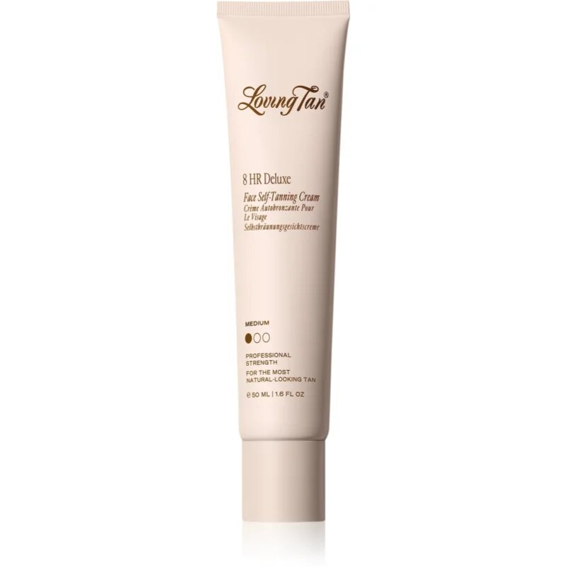 Loving Tan Deluxe Face Tan samoporjavitvena krema za obraz odtenek Medium 50 ml