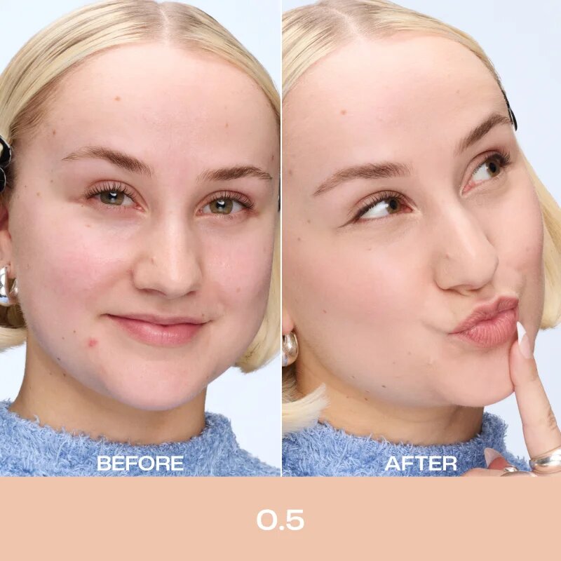 Lumene Blur Even Cover tekoči puder z mat finišem 16 ur odtenek 0.5 30 ml