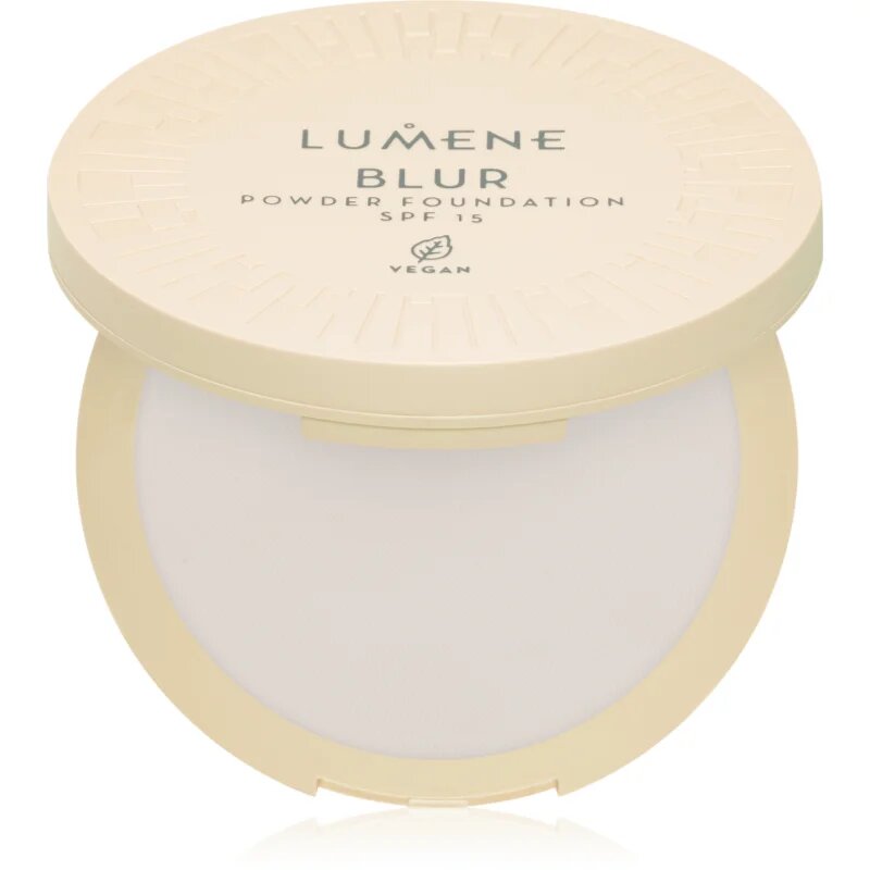 Lumene Blur kompaktni puder in podlaga 2v1 SPF 15 odtenek No. 0 10 g