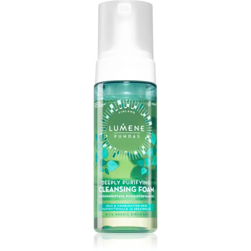 Lumene Deeply Purifying [PUHDAS] čistilna pena za odstranjevanje ličil za mastno in mešano kožo 150 ml