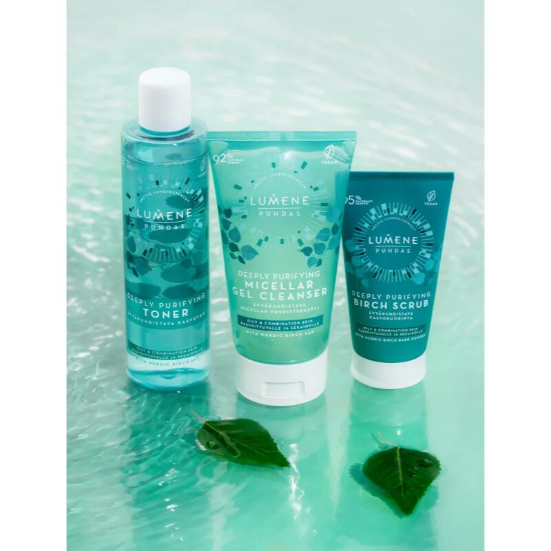 Lumene Deeply Purifying [PUHDAS] čistilni piling za obraz za mastno in mešano kožo 75 ml