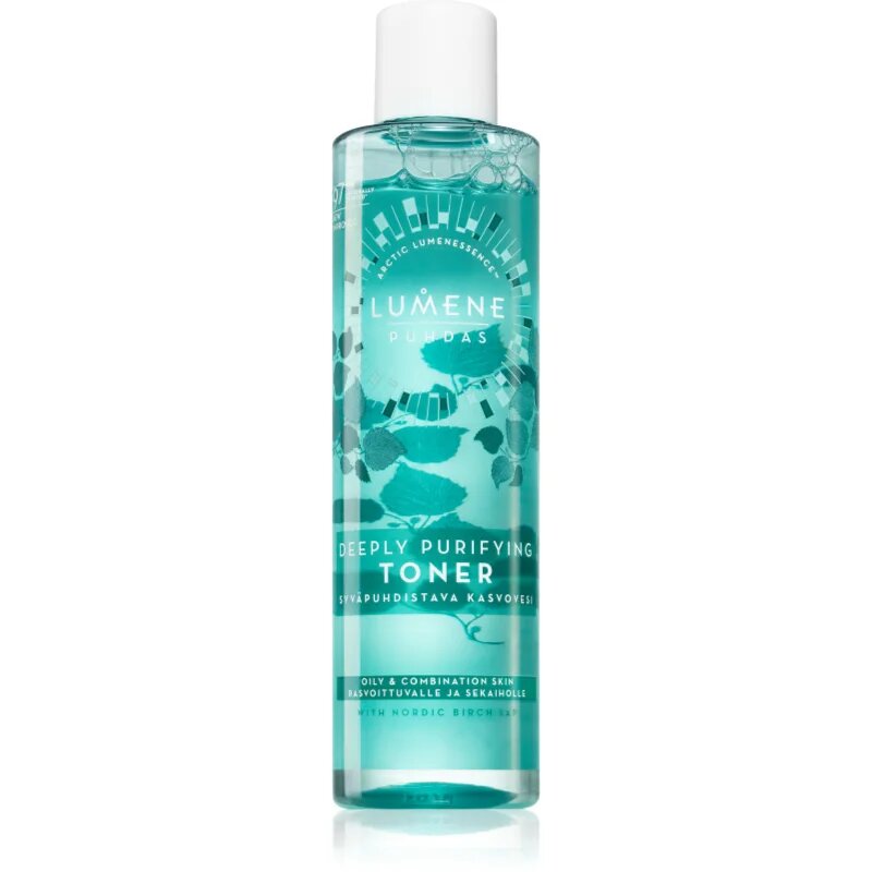 Lumene Deeply Purifying [PUHDAS] čistilni tonik za regulacijo kožnega sebuma in zmanjšanje por 200 ml