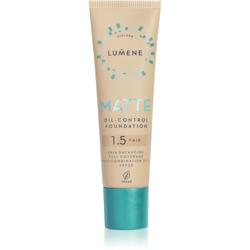 Lumene Matte Oil-Control matirajoči tekoči puder SPF 20 odtenek 15 Fair Beige / Fair 30 ml