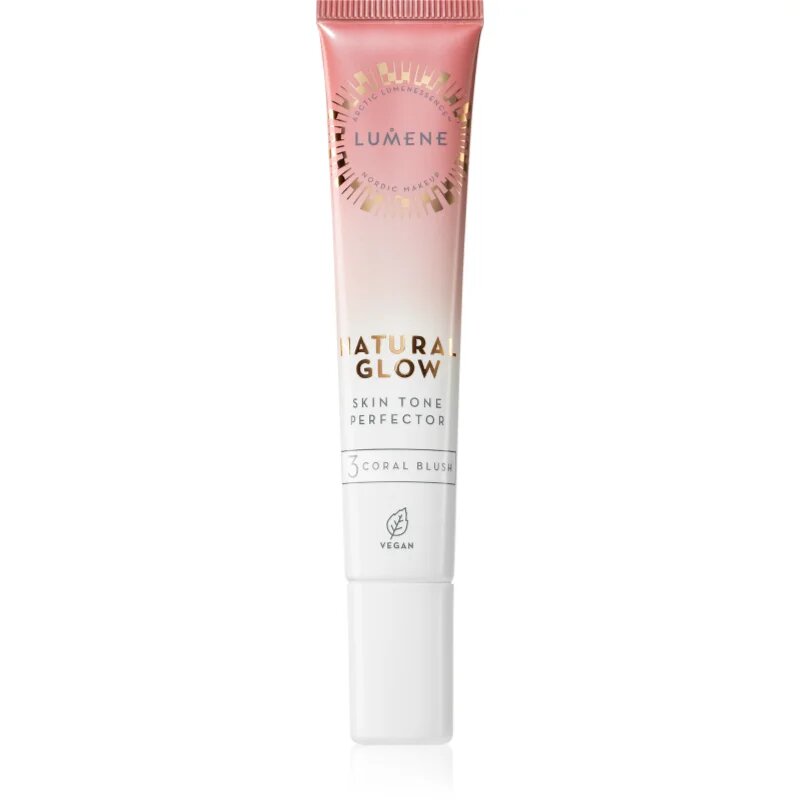 Lumene Natural Glow Skin Tone Perfector kremasto rdečilo odtenek 3 Coral Blush 20 ml
