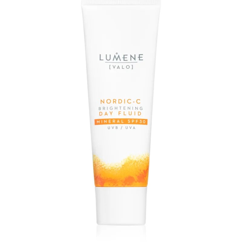 Lumene Nordic-C [VALO] Brightening Day Fluid mineralni fluid za sončenje za obraz SPF 30 50 ml