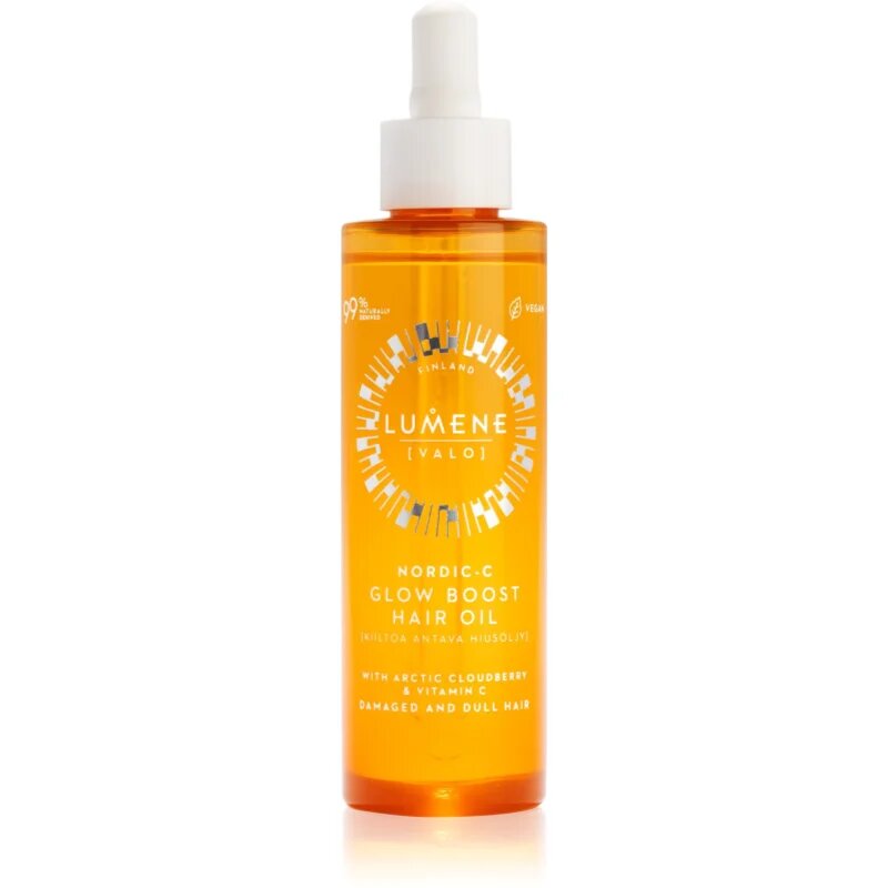Lumene Nordic-C [VALO] Glow Boost krepilno in posvetlitveno olje za suhe in poškodovane lase 75 ml