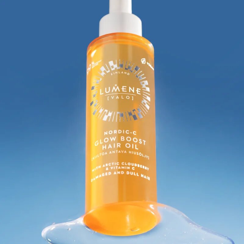 Lumene Nordic-C [VALO] Glow Boost krepilno in posvetlitveno olje za suhe in poškodovane lase 75 ml