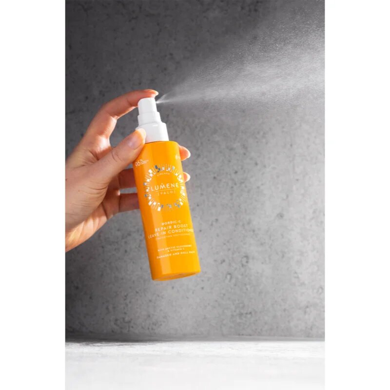 Lumene Nordic-C [VALO] Repair Boost balzam brez spiranja v pršilu za poškodovane lase 150 ml