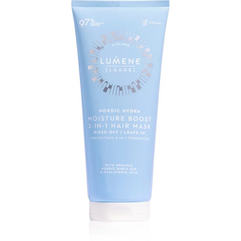 Lumene Nordic Hydra [LÄHDE] Moisture Boost vlažilna maska za lase 2 v 1 200 ml