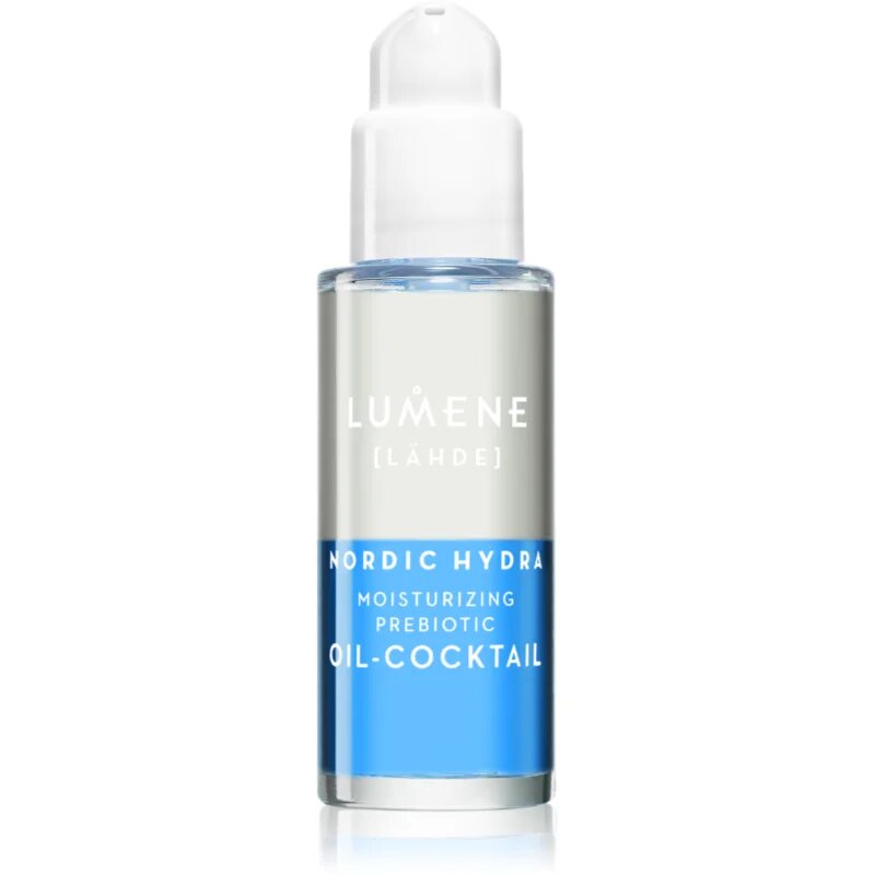 Lumene Nordic Hydra [LÄHDE] Moisturizing Prebiotic Oil-Cocktail dvofazni serum za dehidrirano suho kožo 30 ml