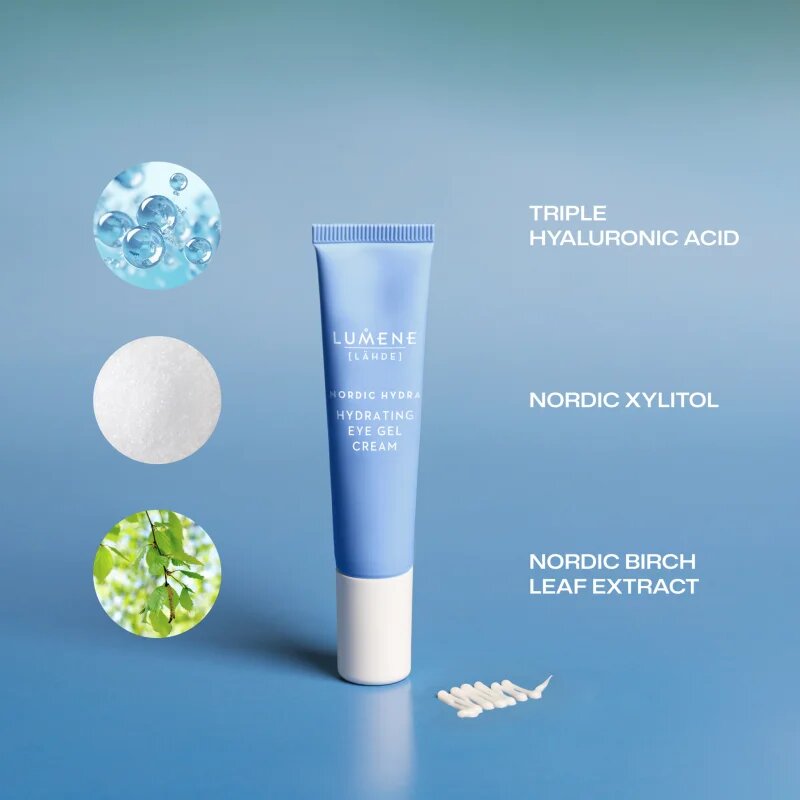 Lumene Nordic Hydra [LÄHDE] vlažilna krema za predel okoli oči z gelasto teksturo 15 ml