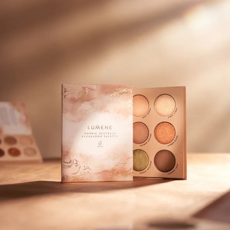 Lumene Nordic Makeup paleta senčil za oči Nordic Neutrals 8 g