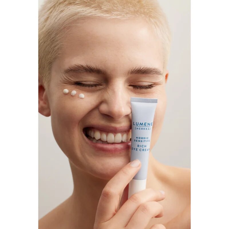 Lumene Nordic Sensitive [HERKKÄ] krema za predel okoli oči za občutljivo kožo 15 ml