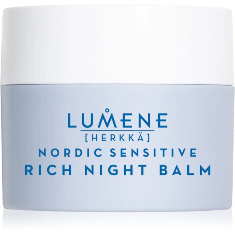 Lumene Nordic Sensitive [HERKKÄ] Rich Night Balm pomirjajoči nočni balzam za občutljivo kožo 50 ml