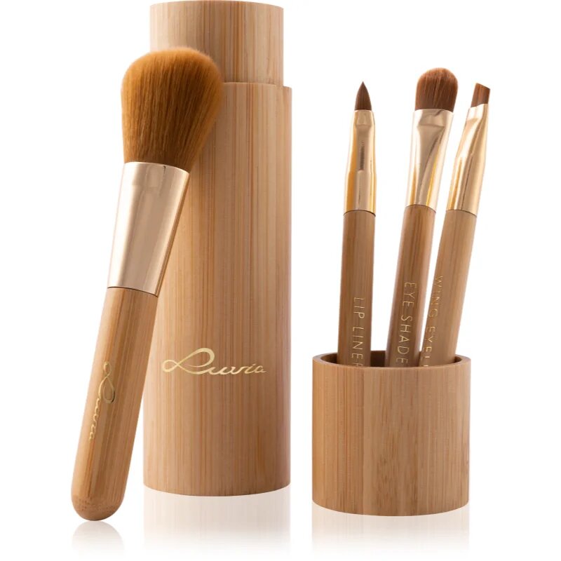 Luvia Cosmetics Bamboo Travel set čopičev potovalna